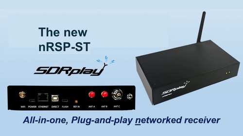 SDRplay nRSP-ST SDR мрежови Plug and Play радиоприемник